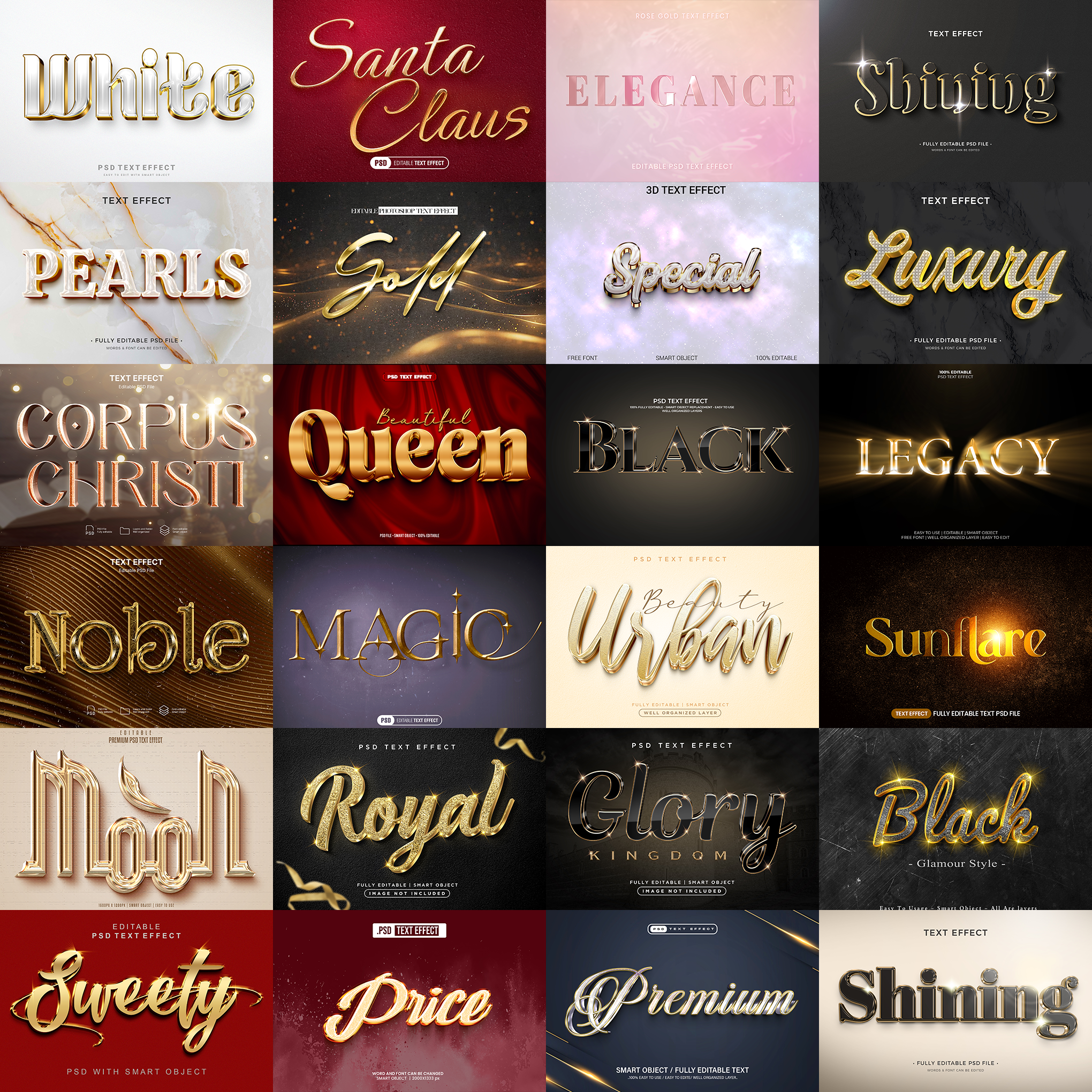 Premium FX Pack – 5,000+ Editable Gold, Magic, Liquid, Horror & Vintage Text Effects (PSD + EPS)