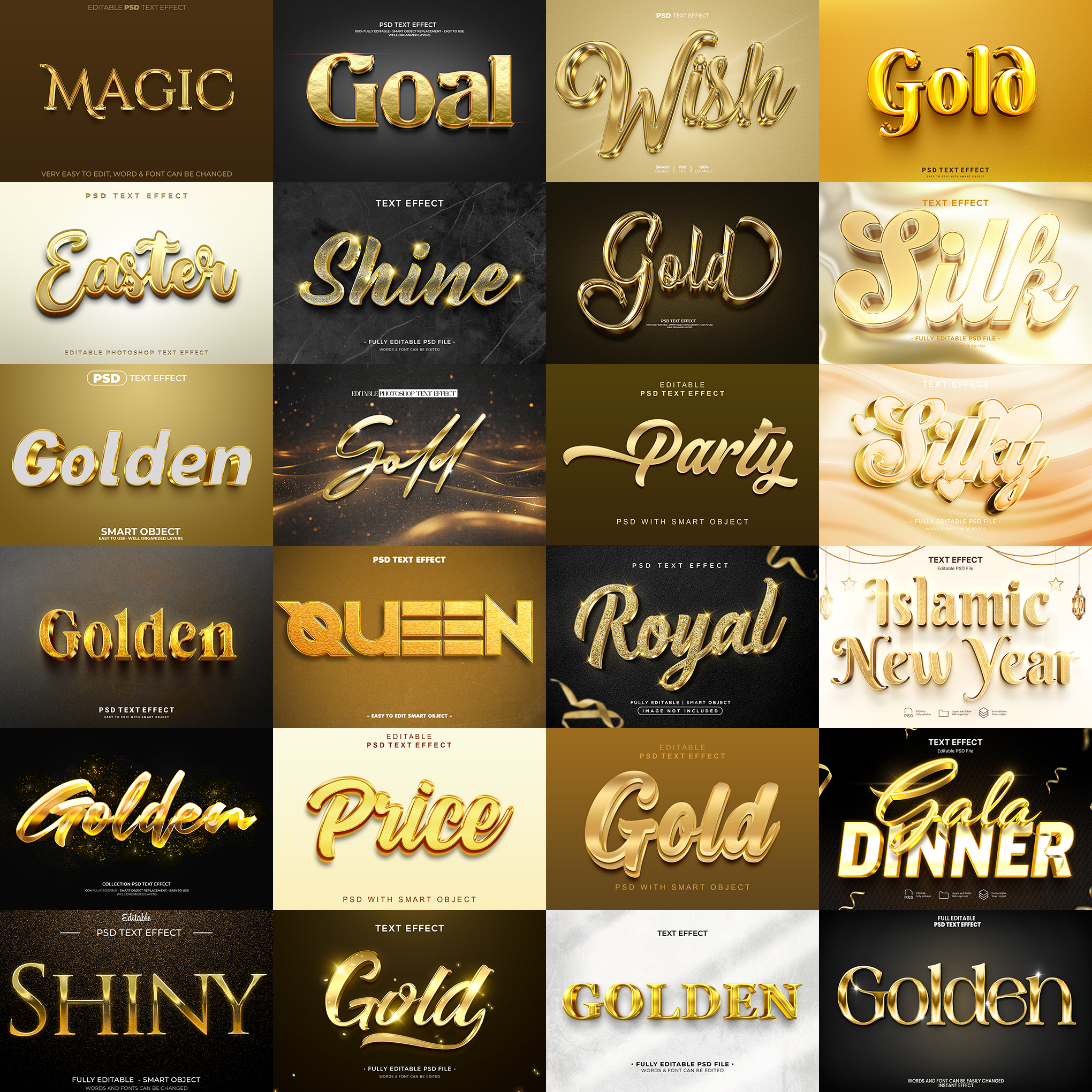 Premium FX Pack – 5,000+ Editable Gold, Magic, Liquid, Horror & Vintage Text Effects (PSD + EPS)